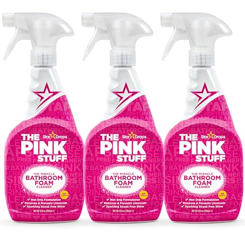 Stardrops - The Pink Stuff - The Miracle Bathroom Foam Cleaner 750ml 3-Pack Bundle (3 Bathroom Foam Spray) by Stardrops - Used condition - US$14.89