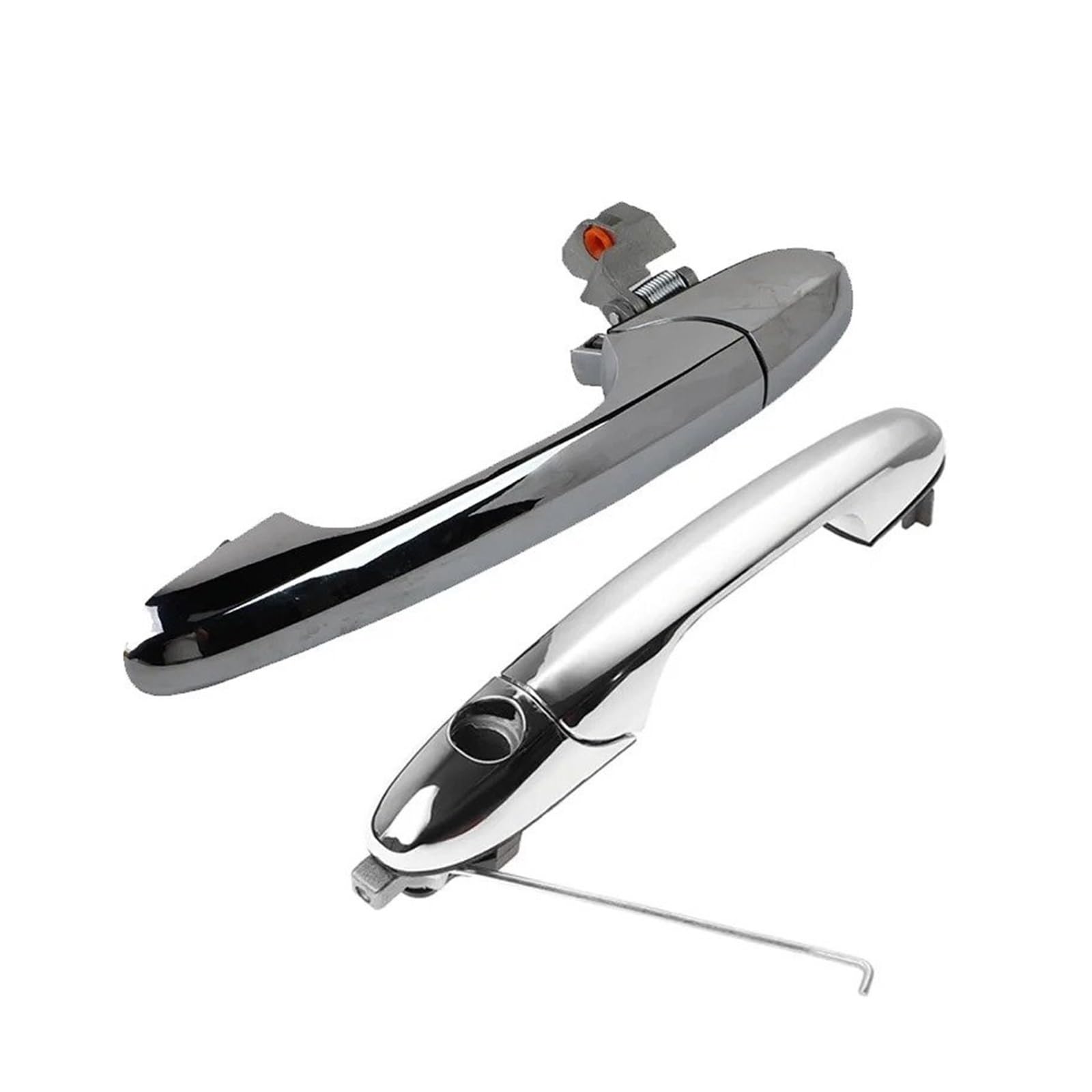 Nokrgqw A Set Left Handle Passenger 735592012 735592026 Exterior Door Handle For Fiat For 500 2007-2020 For Alfa For Romeo For 147 2000-2010(A Set)