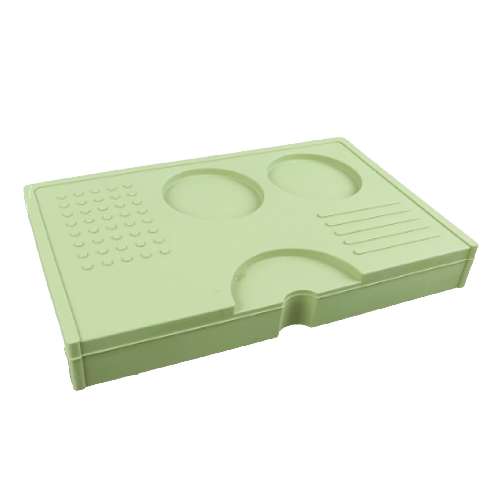 Alfombrilla de silicona para café verde claro, almohadilla impermeable para encimera de cocina