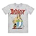 Logoshirt®️ Asterix & Obelix mit Idefix T-Shirt Unisex I Motiv-Shirt kurzärmlig Rundhalskragen I Lizenziertes Originaldesign I hochwertiger Logo-Print I Vintage T-Shirt