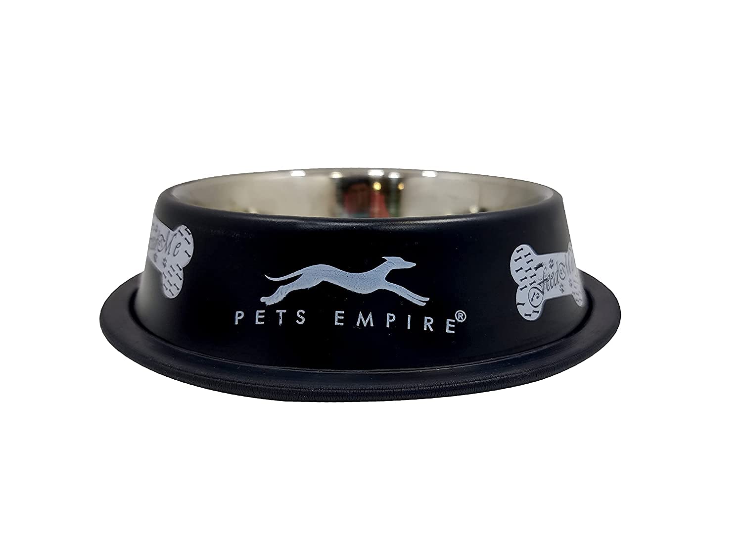 Stainless Steel Paw Bone Printed Food Water Feeding Bowl for Dogs & Puppies (Black, X-Large (2600ML)) (B08123HZ7Z) Amazon Price History, Amazon Price Tracker