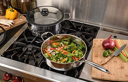 Black Cube Quick Release Cookware Sauté Pan With Lid, 11-Inch/4.5 Quart #TOP5