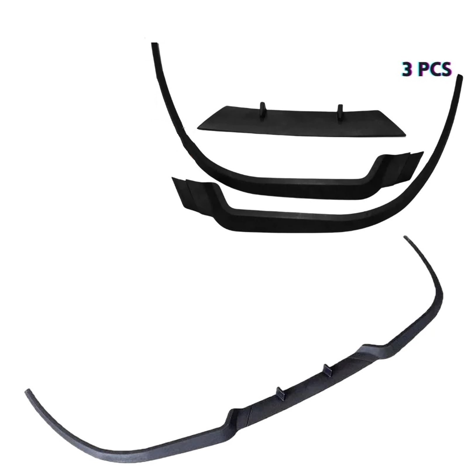 Auto Labbro Spoiler 3 Pezzi Spoiler ANTERIORE PARAURTI Body Kit Tuning Sport Protector Per Peugeot 306