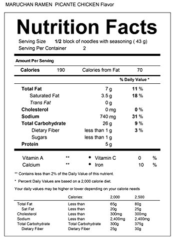 Maruchan Ramen Picante Chicken, 3.0 Oz, Pack Of 24 #TOP3