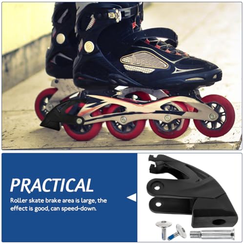 VICASKY Bremsklotz Rollschuhbremsen Inliner Bremse Set Mit Universellen Bremsen Für Inline Skates Ersatz Bremsklötze Rollschuhe Professionelle Skating Inklusive Schrauben 3 Teilig