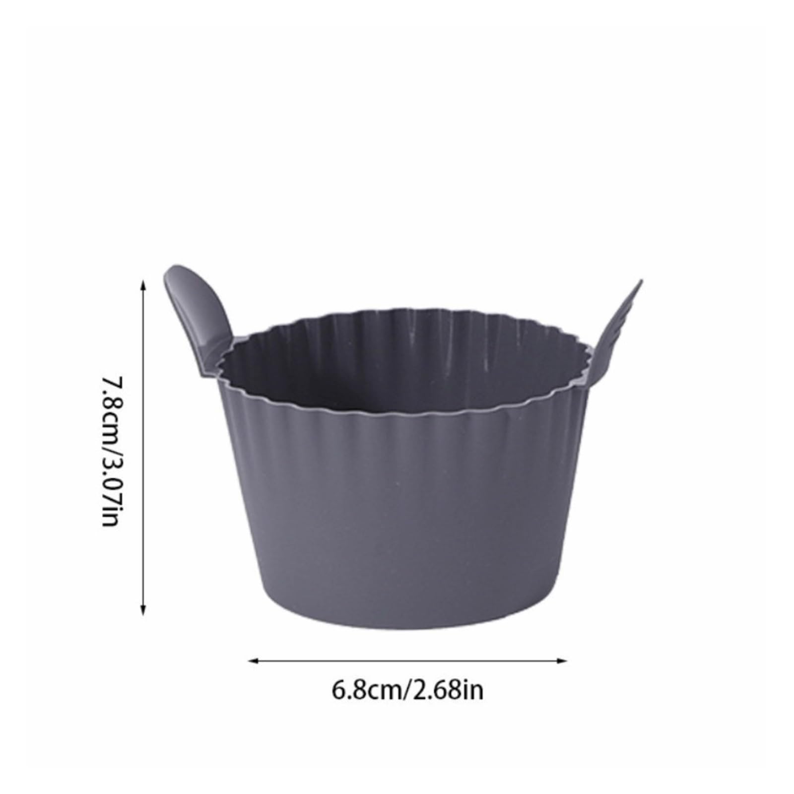Revestimientos de silicona for freidora de aire, 6 uds., for hornear | Antiadherente, resistente al calor, reutilizable, con asa, for cupcakes