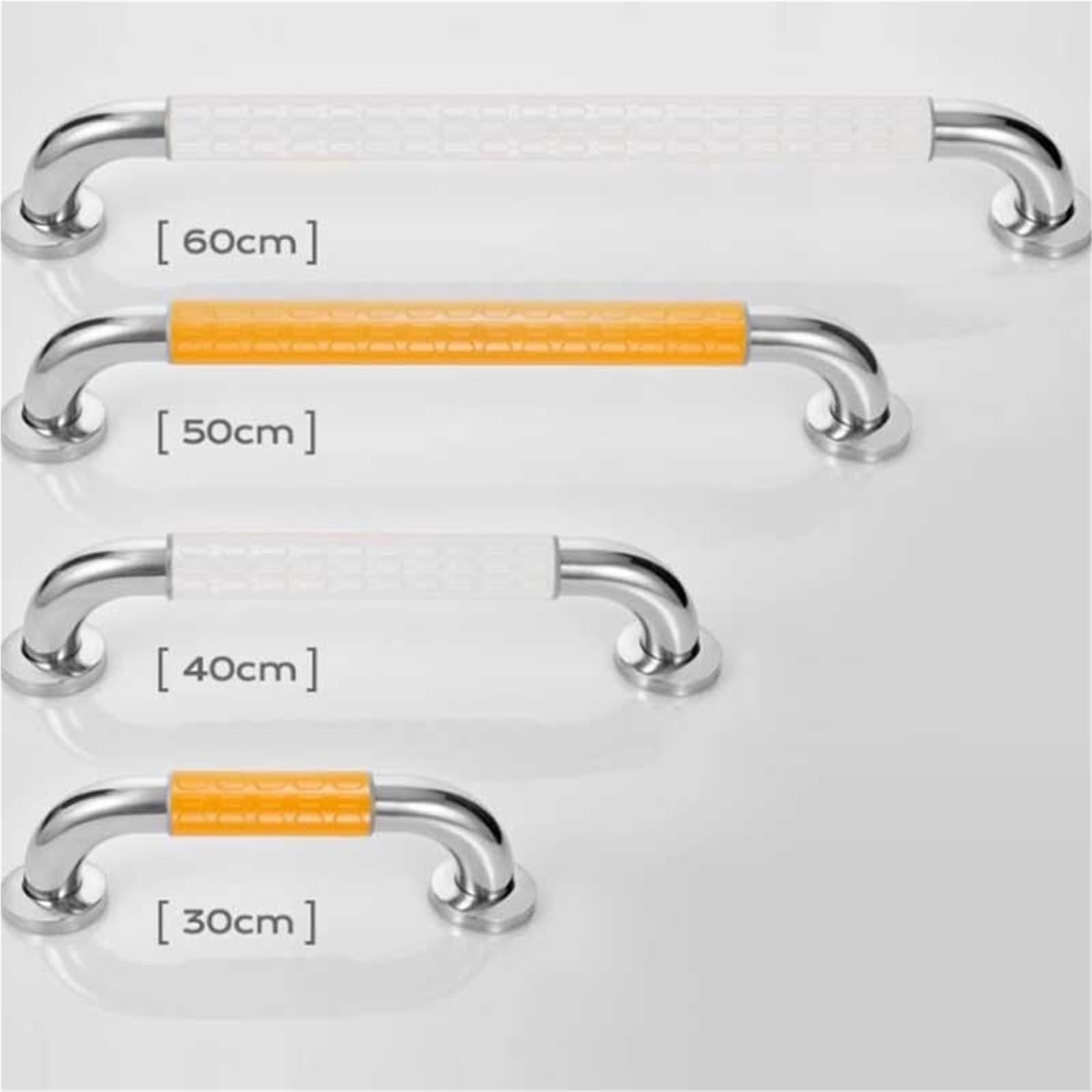 Barras de Apoyo para baños Asa de baño para Personas Mayores, Agarre Fuerte para Inodoro, asa de Seguridad para baño, pasamanos, Accesorios para Barra de Agarre(304 White - 68CM)