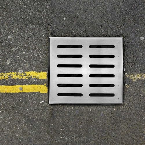 Rejilla de drenaje para exteriores de 25x25 cm para solucionar inundaciones en patios y terrazas 3