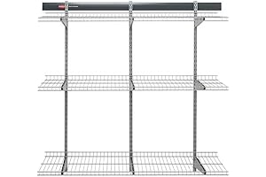 Rubbermaid FastTrack 48"x16" 3-Shelf Rail Storage Kit