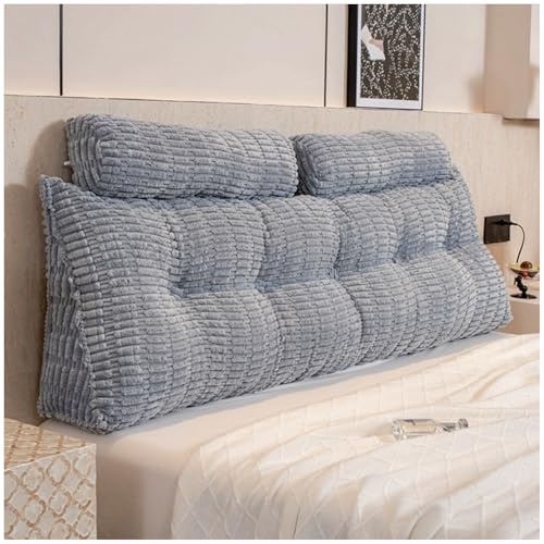 Almohada de lectura triangular grande de cuña con soporte de cabecera 2