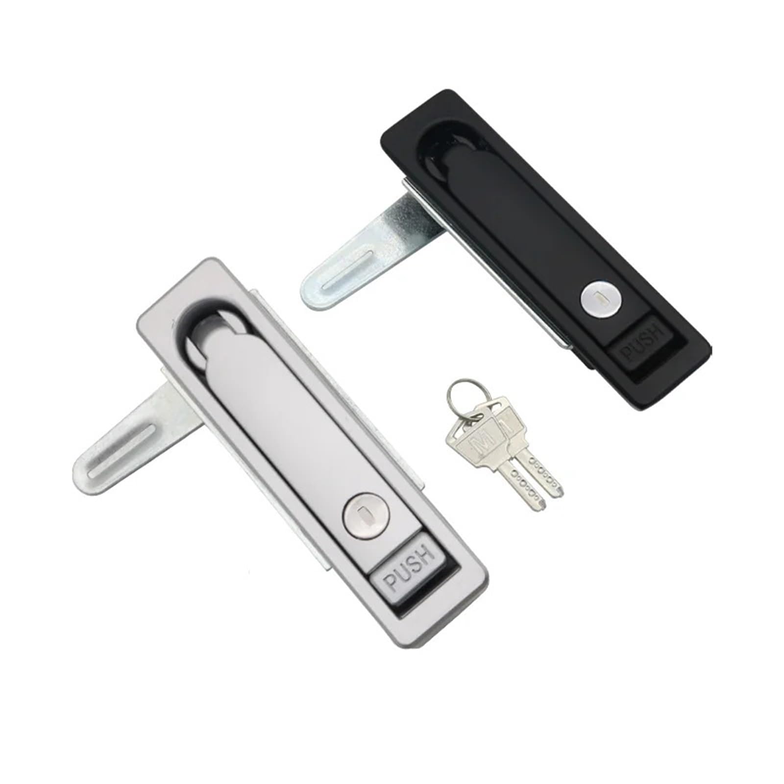 Sxolcoufoh Matte Pressing And Rotating Zinc Alloy Flat Lock 1Pcs(Matte)
