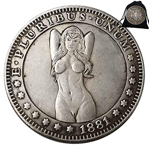 NiuChong Best Morgan Coins - 1881 Hobo Nickel Coin -Old Coin Collecting-USA Old Morgan Dollar -Commemorative Gift Coin-It is Handmade Crafts Love it