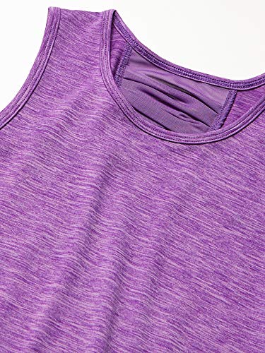 C9 Champion girls Performance Tank Yoga Shirt, Purple Shell Heather, Medium US4