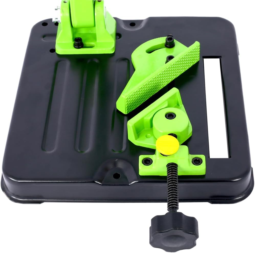 Angle Grinder Stand, Adjustable Universal Grinder Holder for 150mm,180mm, 230 mm Disc, Cutting Machine Conversion Bracket with Vise, 45° Adjustable Clamp, Bench Grinder Base (B)