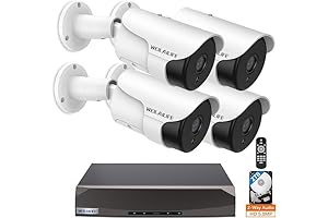 Super Night Vision 2 Way Audio Wired Security Camera System for Home