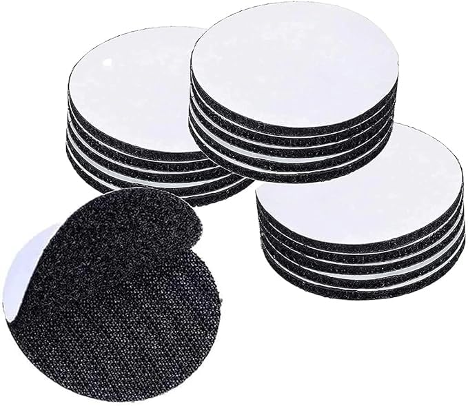 Velcro Tapes with Self Adhesive | Black Round Hook & Loop Strips | Rug Grippers for Hard Floors | Anti-Slip Floor Stickers for Rugs, Sofa Covers & Lightweight Décor (10)-image-19