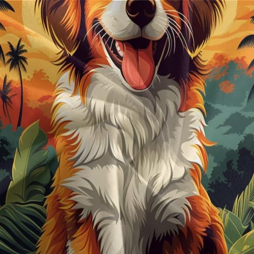Housse de couette chien 140x200 cm avec 2 taies d'oreiller en microfibre - 7