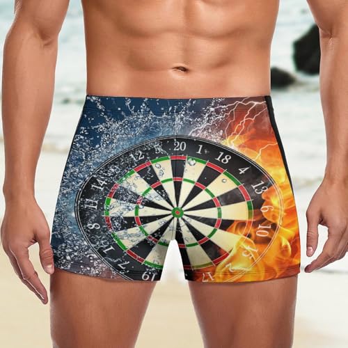 Maillot de bain imprimé flammes séchage rapide pour homme - 5