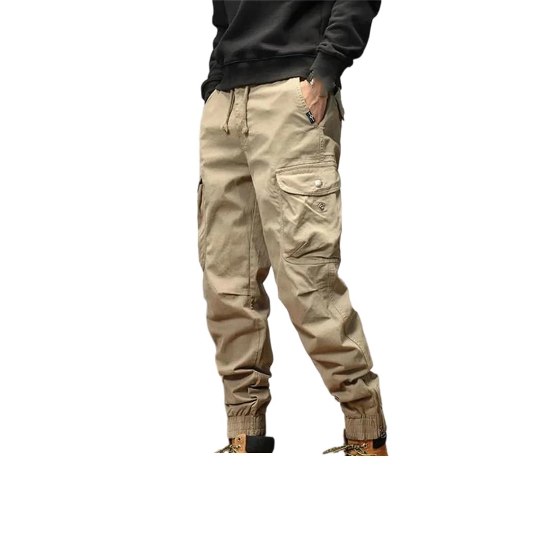 Dvbfufv Mens Casual Polar Fleece Sweatpants Solid Color Elastic Waist Straight Pants