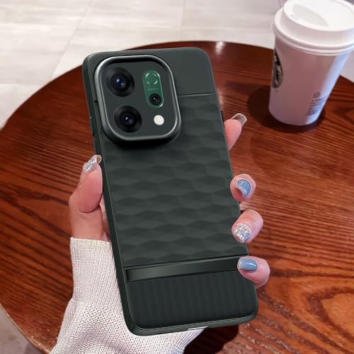 Image of amazon basics Shockproof Case for Oppo Reno14 Pro 5G | Full Camera Protection | TPU Flexible Back Cover for Oppo Reno14 Pro 5G (Military Green)