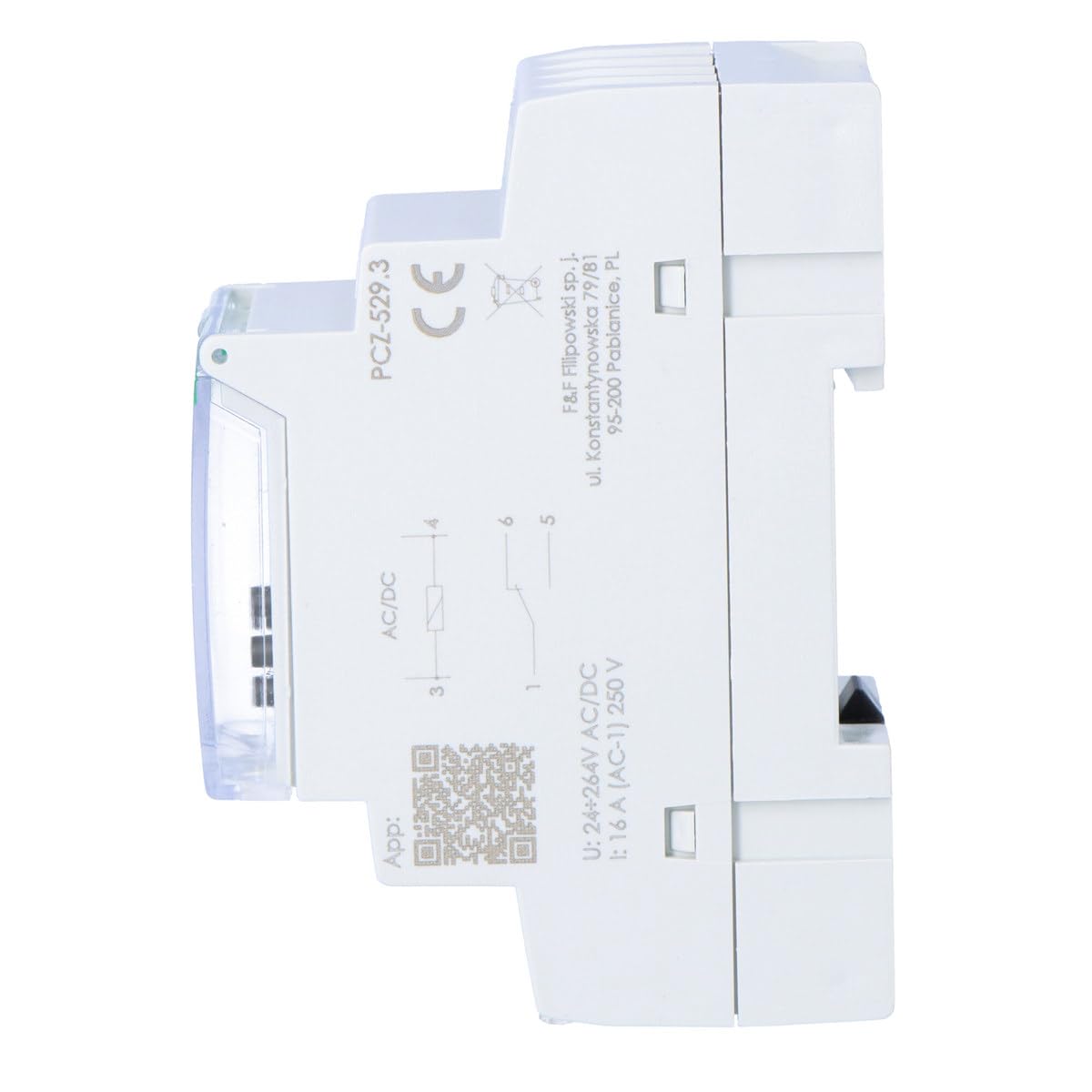 Horloge de commande numérique annuelle 16A monocanal 24-264V AC/DC PCZ-529