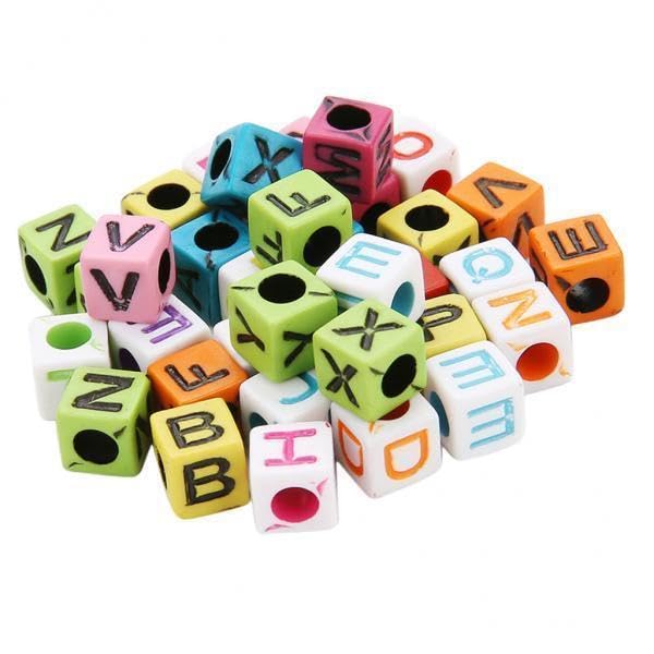SNAPPSY 3x200Pcs Acrylic Alphabet Letter Bead Large Hole Loose Bead DIY Jewelry Making-picture-26