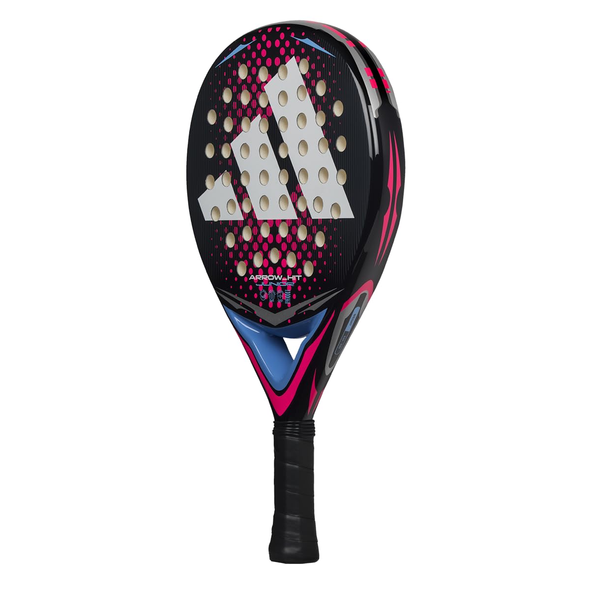 Pala de pádel adidas Arrow Hit Junior Rosa, Forma Redonda,Goma eva Soft Performance,Fibra de Vidrio