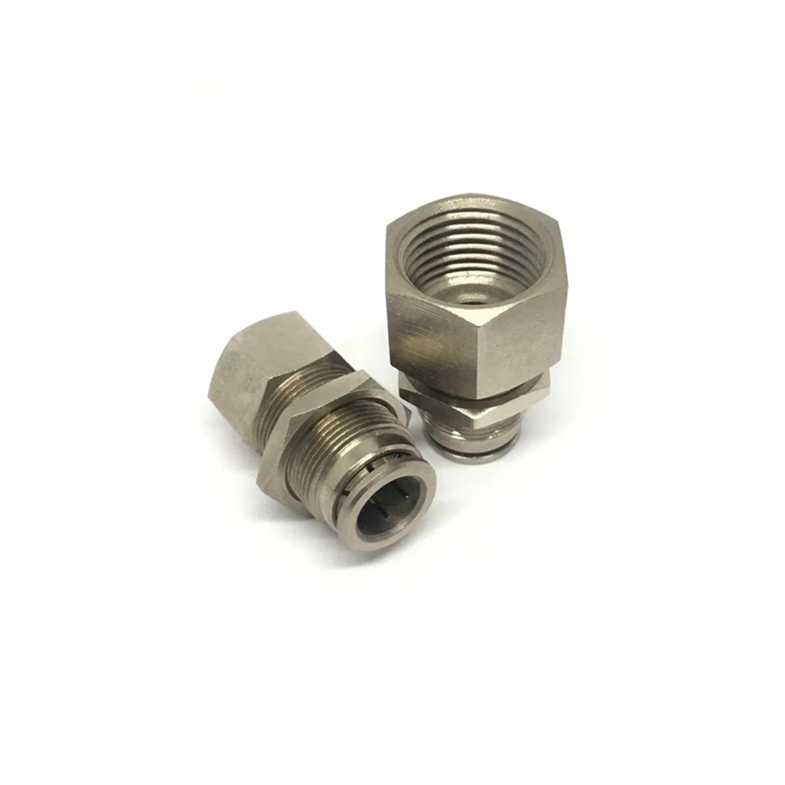 Raccord pneumatique femelle PMF16-03 en laiton droit taraudé pour tube de 16mm