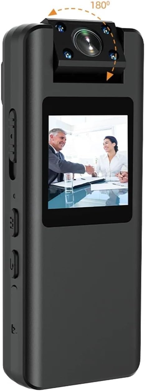 VCHICS A22 Mini Body Camera with 180-degree rotating lens