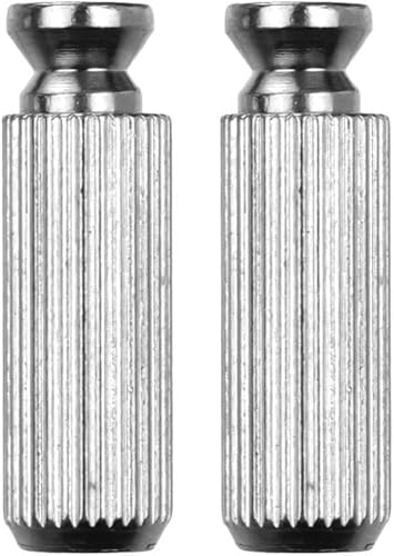 Mtlavishness 2PCS Metal Electric Guitar Tremolo Bridge Studs Anchors Screws Replacements For Electric Guitar With 8MM Casing Diameter And Three Color Options Black Silver Golden (Pack of 2)