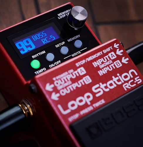Image of Boss RC-5 Loop Station | Bundle with Gearlux Power Supply, Instrument Cable, Patch Cable, and Picks