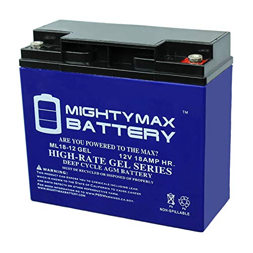 Mighty Max Battery ML18-12GEL - 12 Volt 18 AH, Gel Type, Internal Thread (INT) Terminal, Rechargeable SLA AGM Battery #1