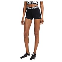 Nike W NP 365 Short 3″, Pantaloncini Donna, Black, (White), XS