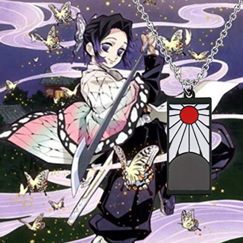Faadbuk Demon Slayer Inspired Jewelry Demon Slayer Tanjiro Necklace & Keychain Tanjirou Anime Cosplay Gift For Women Girls (Slayer Nk-S) #TOP4