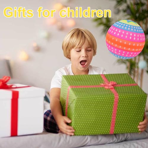 Großer Leuchtender Springball, Blinkender Leuchtender Ball, Kinderball Bildung, Glänzender Springball für Erwachsene Mehrfarbig Leuchtet Im Dunkeln, Lernspielzeug Glänzendes Spielzeug