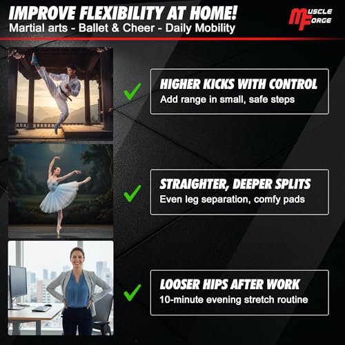 Image of Professional Leg Stretcher for Adductor Stretching up to 180, Leg Spreader Machine, Split Trainer for Legs - Ideal for Martial Arts, Ballet, and Daily Training