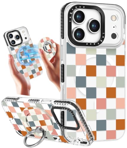 Coque iPhone 17 antichoc avec anneau MagSafe rotatif et coins renforcés