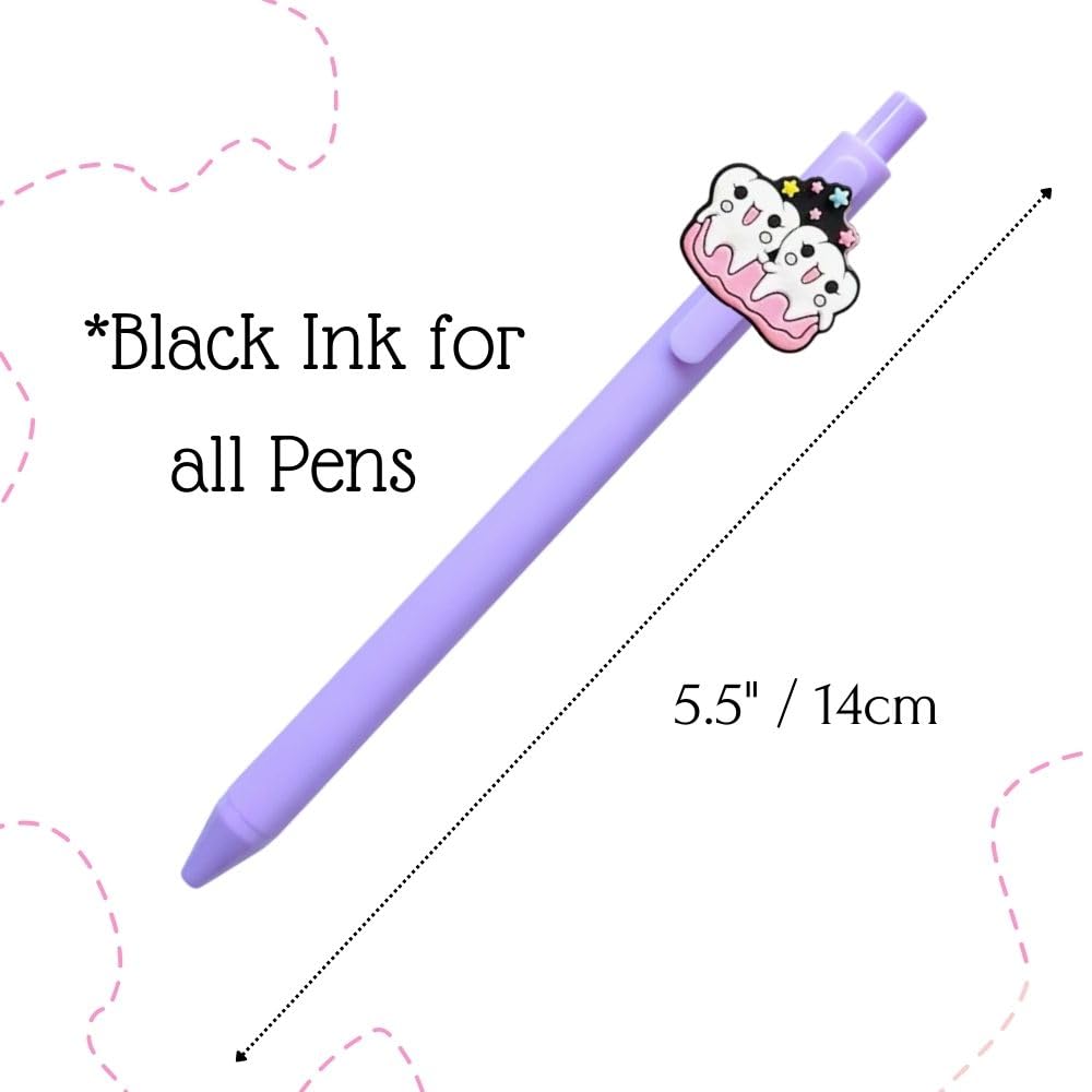 10PC Dental Pens Smiling Teeth Tooth Oral Health Dentist Hygienist Student Assistant DA Must Haves Molar Hygiene Office Supplies Bulk Appreciation Week Accessories Gifts For Staff Employee Coworkers
