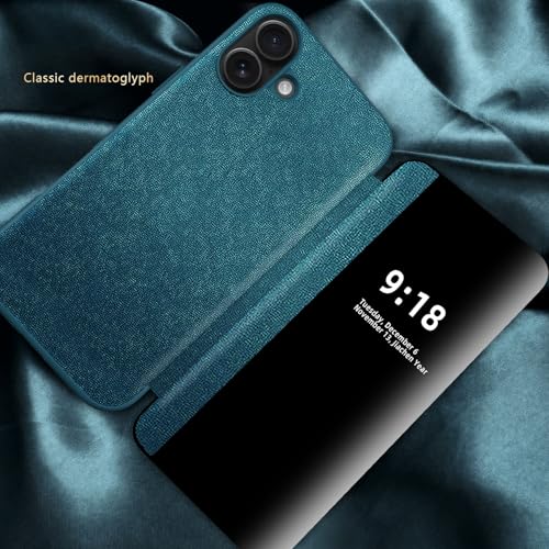 Étui à rabat compatible avec iPhone 16 Plus coque de protection antichoc mince de luxe
