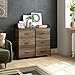 HOMECHO Fabric Dresser with 6 Drawers, Wide Chest of Drawers with Wood Top, Sturdy Metal Frame, Furniture Storage Tower for Bedroom, Closets, Hallway, Entryway, Rustic Brown