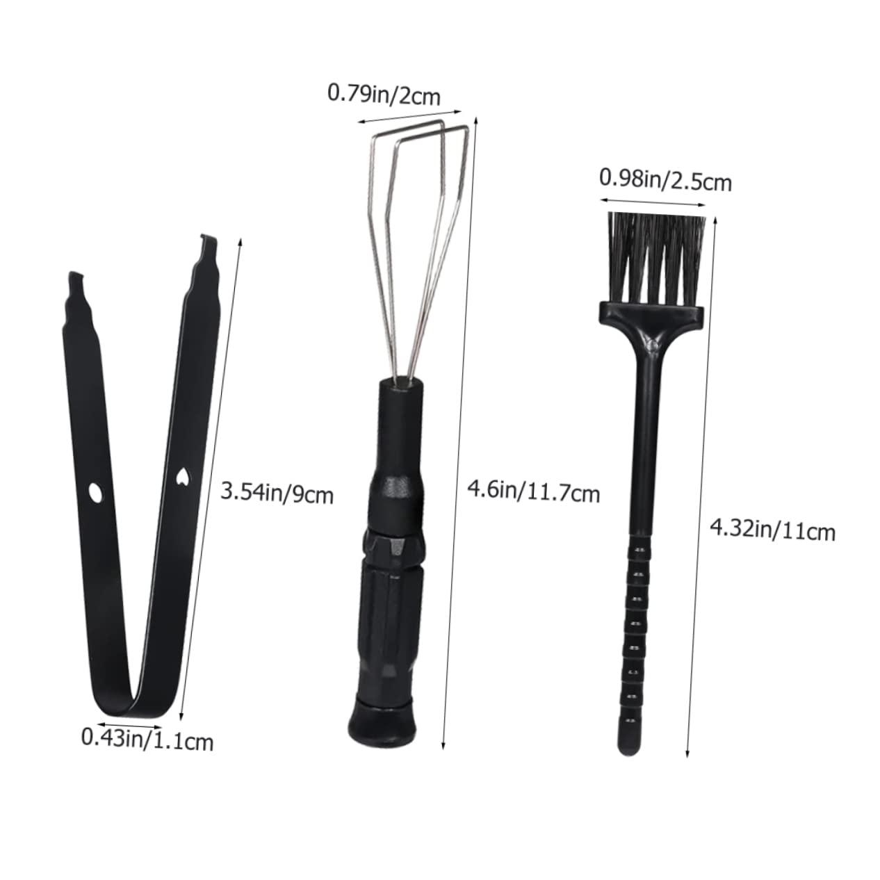 BRIGHTFUFU Mechanical Keyboard Cleaning Kit 1 Set Keycap Puller Precision Brush for Computer Desk DIY Cleaning