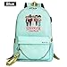 Produktbild Fremde Dinge Rucksack, Mode Laptop Rucksäcke Teen Mädchen Jungen Kinder Fremde Dinge Schultaschen Frauen Büchertaschen Erwachsene Umhängetaschen   Blau