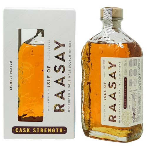 Isle of Raasay Single Malt Scotch Whisky - Cask Strength Release | 61.6% ABV 70 CL | Small-batch Island Scottish Whisky - Lightly Peated | Distilled Matured and Bottled at Raasay Distillery