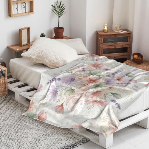 Couverture en flanelle douce 127x152 cm pour canapé et lit