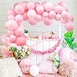 106pcs Pastel Pink Balloon Garland Arch Kit 5” 10” 12” 18 inch Light Baby Pink Latex Party Balloons