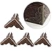 Produktbild Haofy 12pcs Holz Box Schmuck Geschenk Fall Ecke Dekorative Protektoren Iron Edge Cover Guard(Bronze)