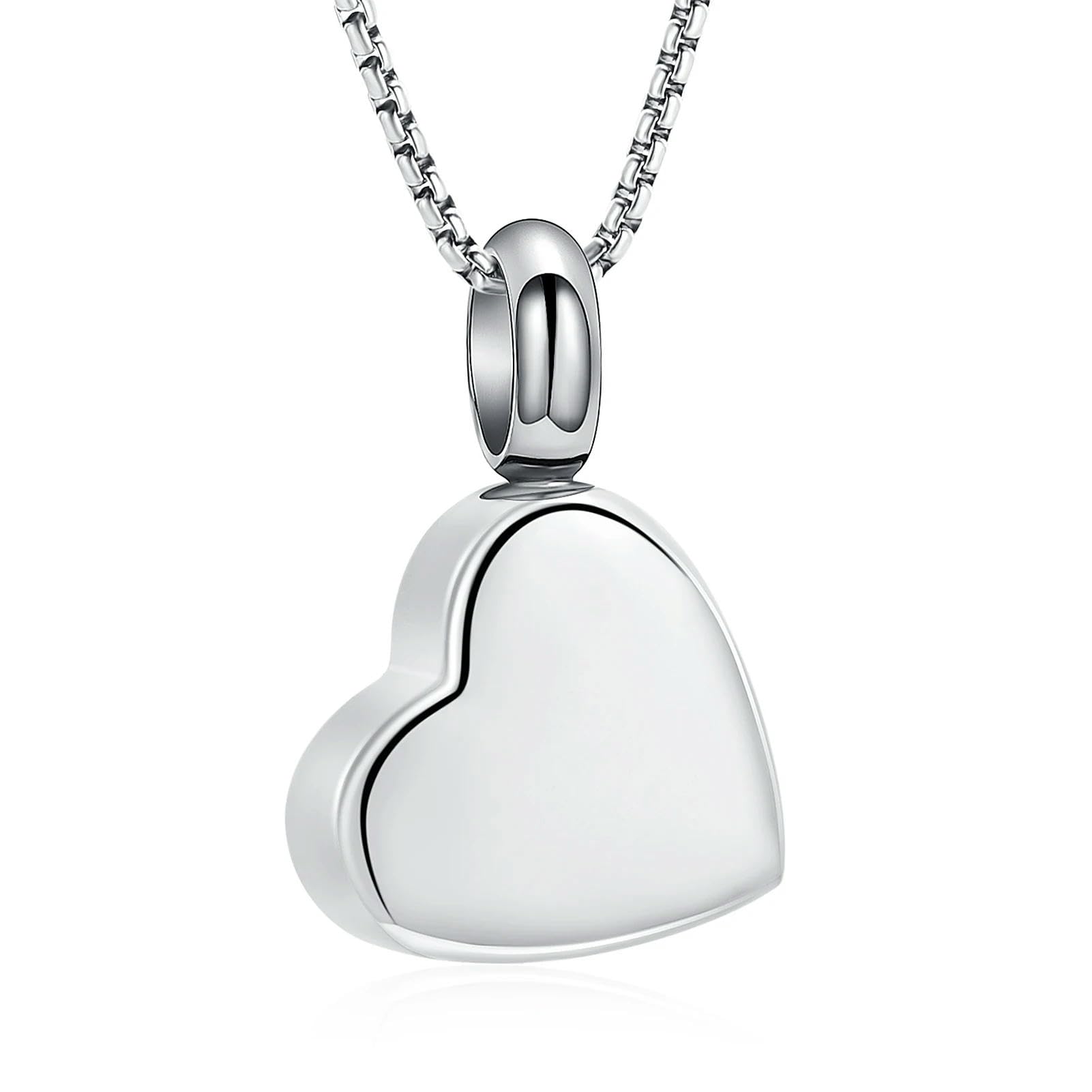 Collier urne funéraire unisexe : le cadeau de deuil et d'hommage pur