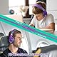 RockPapa Comfort+ Kinder Kopfhörer für Schule Jungen, Kopfhörer Kinder mit Kabel, Faltbar, 3,5 mm Jack, HD-Mikrofon, Over Ear Kinderkopfhörer für Schule/Reise/PC, Violett Grün