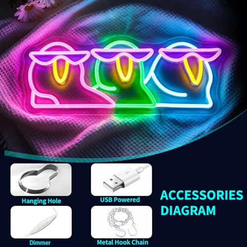 Image of Neon Sign, JGHTURIE Penguin Dimmable Neon Signs for Wall Decor, Cute Funny Penguin Light up Led Sign for Room, Kitchen, Shop, Bar, Birthday, Party & Home Decor - USB Powered
