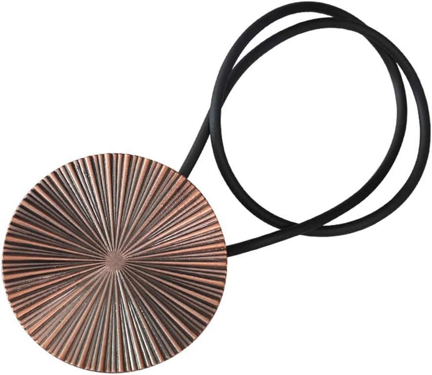 FMURY Tie Rope Curtain Accessories Drawstring Curtain Belt Drawstring Round Magnet Curtain Buckle Curtain Clip(Black)